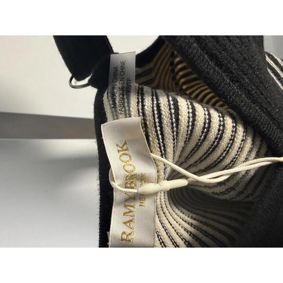NWT Ramy Brook Madeline Sweater Tank Black & Cream XS - Picture 5 of 7